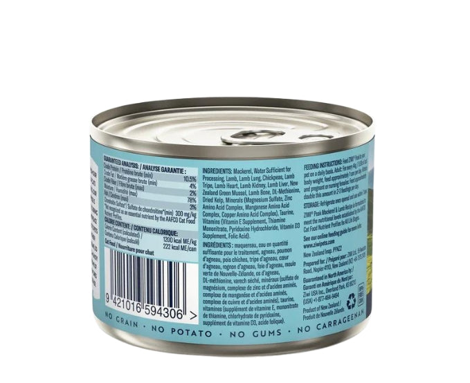 Ziwi Peak Mackerel & Lamb Recipe Canned Cat Food