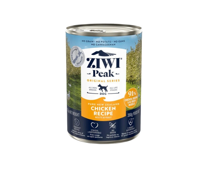 Ziwi Peak Canned Dog Food Free-Range Chicken Flavour