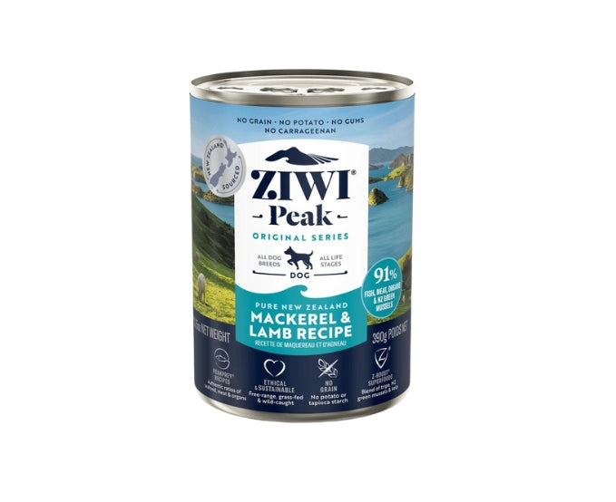 Ziwi Peak Canned Dog  Mackerel & Lamb Flavour