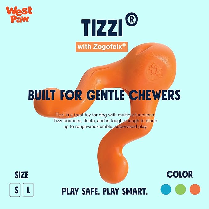 West Paw Zogoflex Tizzi Treat Dispensing Dog Chew Toy