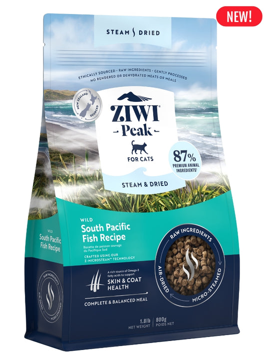ZIWI Peak Steam & Dried Cat Food – Wild South Pacific Fish