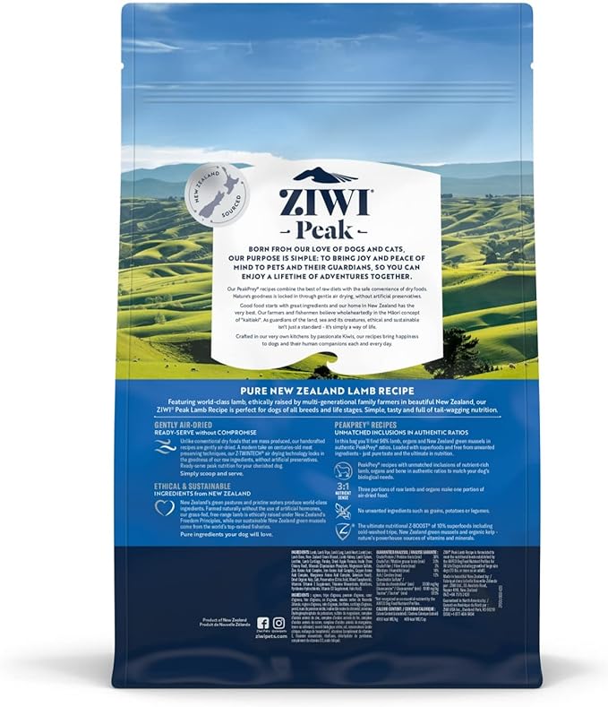 Ziwi Peak Dog Food Lamb