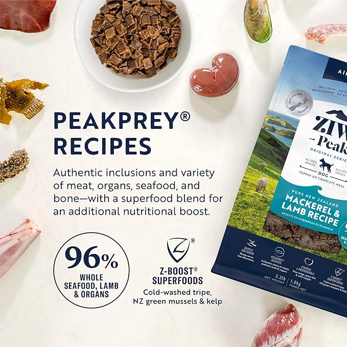 Ziwi Peak Dog Food Mackerel & Lamb