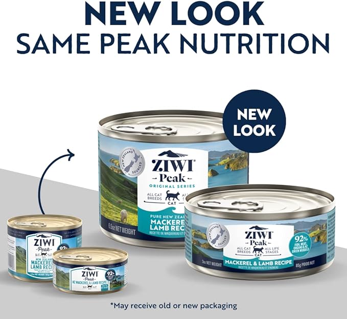 Ziwi Peak Mackerel & Lamb Recipe Canned Cat Food