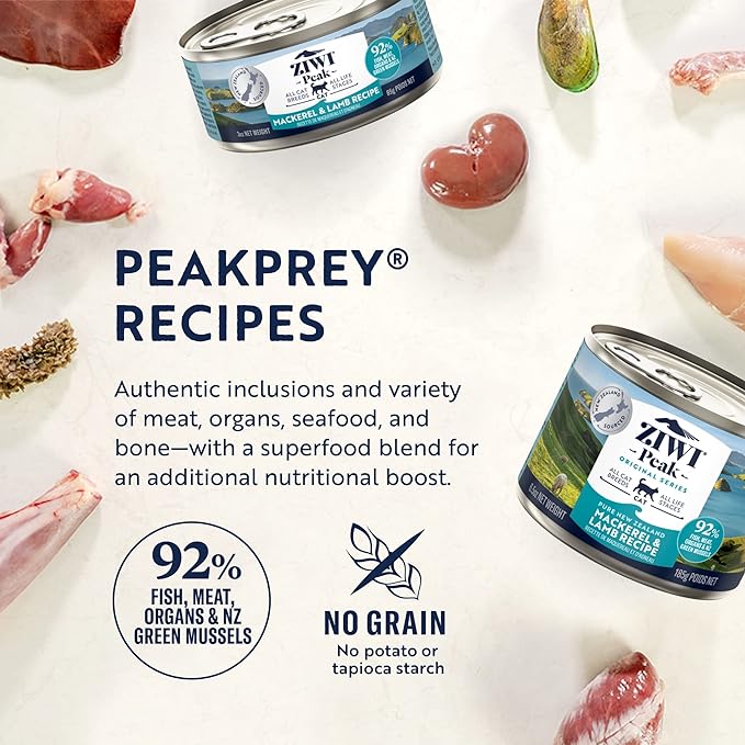 Ziwi Peak Mackerel & Lamb Recipe Canned Cat Food