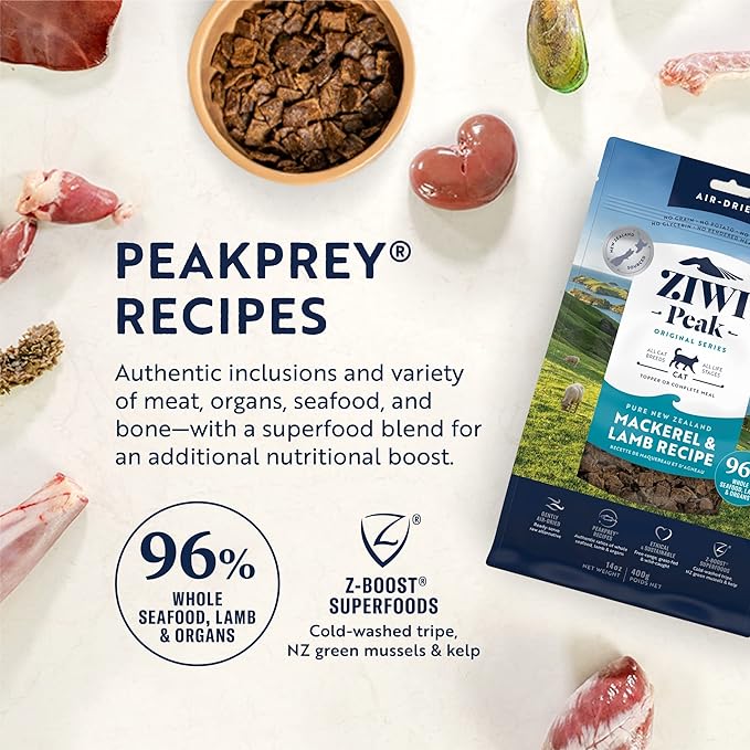 Ziwi Peak Air-Dried Mackerel & Lamb Recipe Cat Food