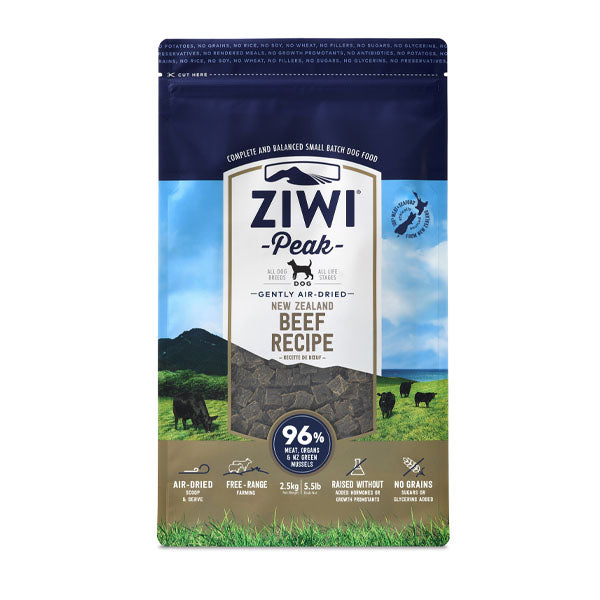 Ziwi Peak Air Dried Dog Food بنكهة لحم البقر