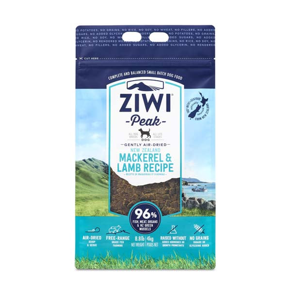 Dog 4kg Mackerel & Lamb Front