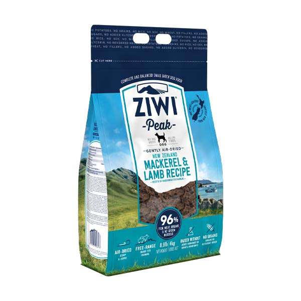 Dog 4kg Mackerel & Lamb Side Angle