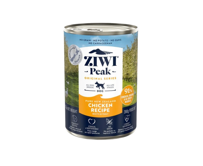 Ziwi Peak Canned Dog Food Free-Range Chicken  Flavour