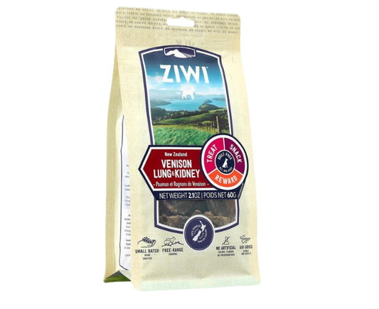 Ziwi Peak Treats Dog Venison Lung and Kidney Pouch