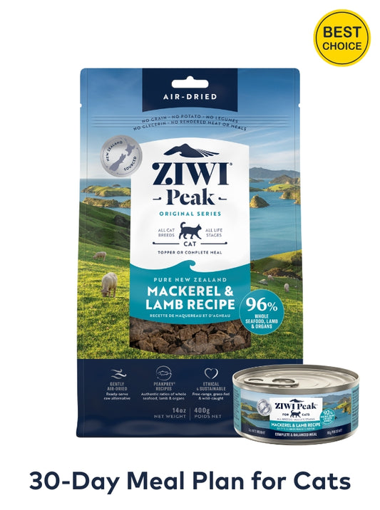Ziwi Peak Cat Bundle – Mackerel & Lamb (30-Day Supply)