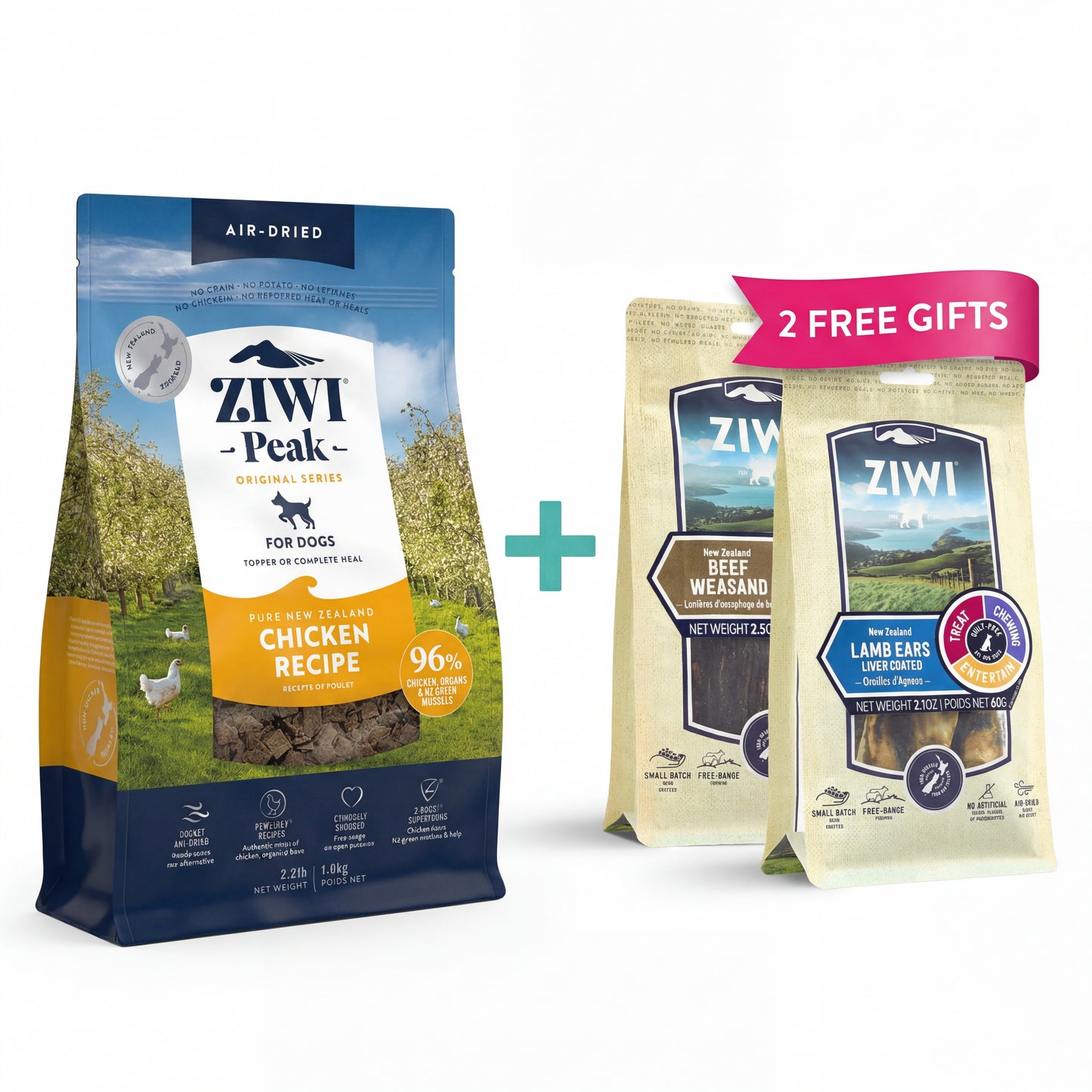 Ziwi Peak Air-Dried Chicken Dog Food (Claim Up To 5 FREE Premium Treats!)