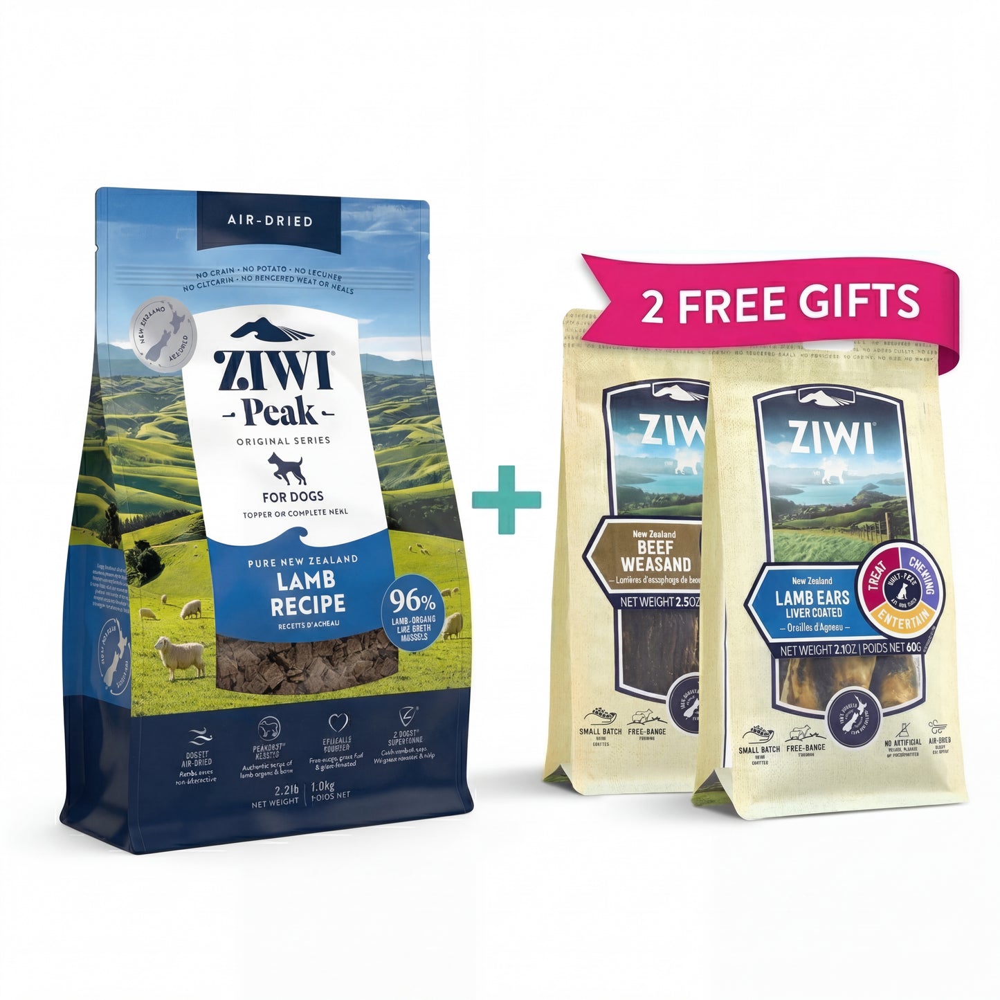 Ziwi Peak Air-Dried Lamb Dog Food (Claim Up To 5 FREE Premium Treats!)