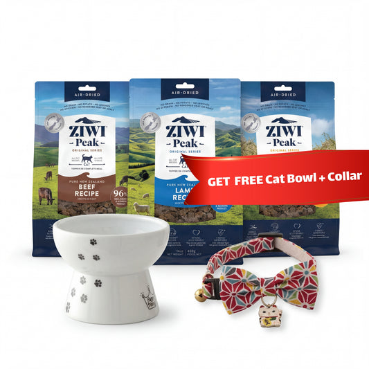 Ziwi Peak Air-Dried Cat Food Ultimate Tasting Bundle (Includes 2 FREE Necoichi Gifts!)