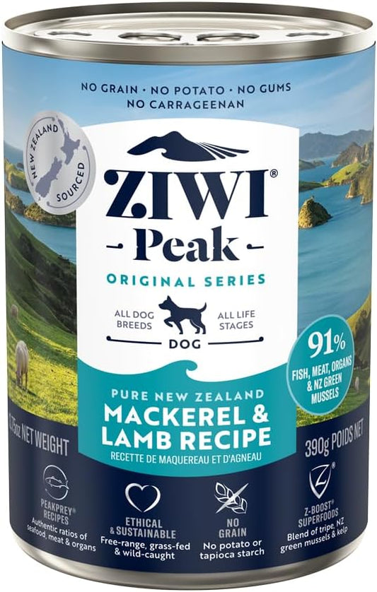 Ziwi Peak Canned Dog  Mackerel & Lamb Flavour