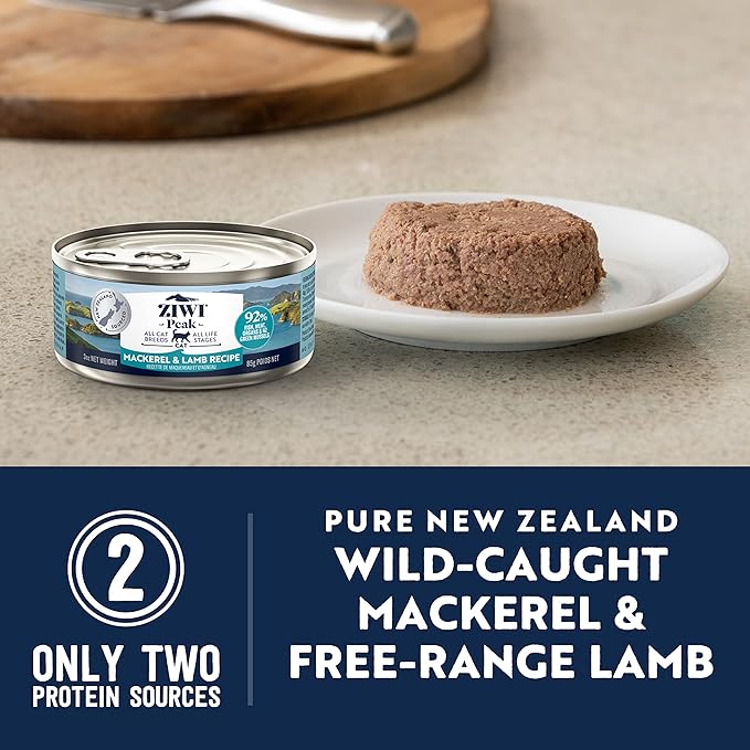 Ziwi Peak Mackerel & Lamb Recipe Canned Cat Food