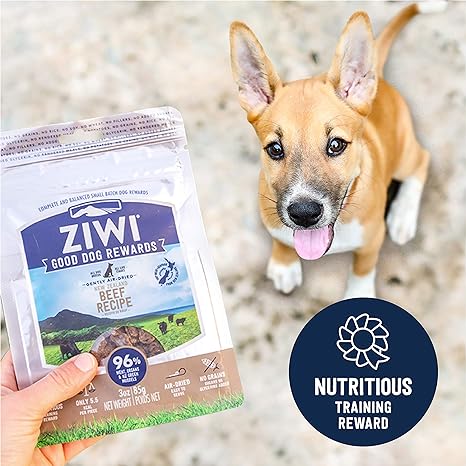 Ziwi Peak Good Dog Rewards Pouches بنكهة اللحم البقري