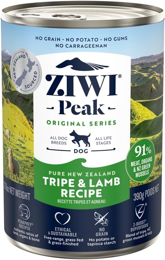 Ziwi Peak Canned Dog Food Tripe & Lamb (pre-order)