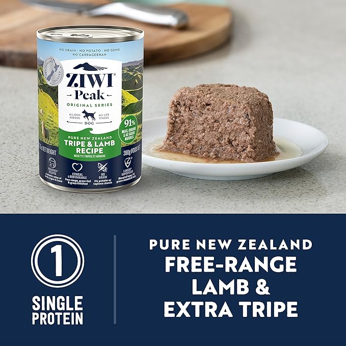 Ziwi Peak Canned Dog Food Tripe & Lamb (pre-order)